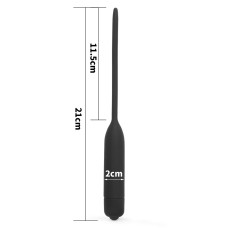 Уретральный буж с вибрацией Silicone Vibrating Urethral Dilator