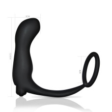 Анальная пробка с кольцом на пенис Ass-Rasca Prostate Plug Combo