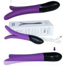 Двойной фиолетовый вибростимулятор VIOLET clitoris vibrator