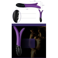 Двойной фиолетовый вибростимулятор VIOLET clitoris vibrator