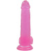 Фаллос на присоске Jelly Studs Crystal Dildo Large розовый 20 см
