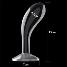 Прозрачный стимулятор простаты Lovetoy Flawless Clear Prostate Plug 15 см