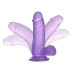 Фиолетовый фаллос Jelly Studs Crystal Dildo Small 16 см