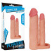Удлиняющая насадка для двойного проникновения Pleasure X Tender Double Penis Sleeve + 5 см