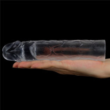 Прозрачная насадка на пенис Flawless Clear Penis Sleeve + 5 см