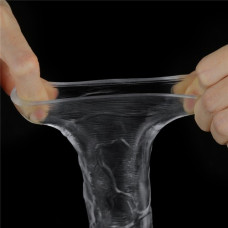 Прозрачная насадка на пенис Flawless Clear Penis Sleeve + 5 см