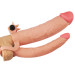 Удлиняющая вибронасадка для двойного проникновения Pleasure X Tender Vibrating Double Penis Sleeve + 8 см