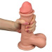 Гнущийся фаллоимитатор с эффектом двойной кожи Lovetoy Sliding-Skin Dual Layer Dong 20 см