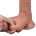 Гнущийся фаллоимитатор с эффектом двойной кожи Lovetoy Sliding-Skin Dual Layer Dong 22 см