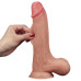 Гнущийся фаллоимитатор с эффектом двойной кожи Lovetoy Sliding-Skin Dual Layer Dong 22 см