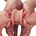 Гнущийся фаллоимитатор с эффектом двойной кожи Lovetoy Sliding-Skin Dual Layer Dong 22 см