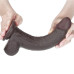 Черный фаллоимитатор на присоске Lovetoy Sliding-Skin Dual Layer Dong 23 см