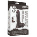 Черный фаллоимитатор на присоске Lovetoy Sliding-Skin Dual Layer Dong 20 см
