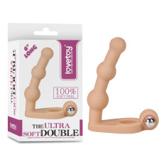 Насадка для двойного проникновения с вибрацией The Ultra Soft Bead 15 см