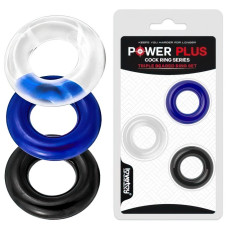 Набор из 3 эрекционных колец Power Plus Triple Donut Ring Set