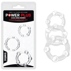 Набор эрекционных колец Power Plus Triple Beaded Ring Set