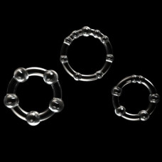 Набор эрекционных колец Power Plus Triple Beaded Ring Set