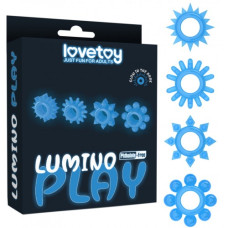 Набор из 4 светящихся в темноте эрекционных колец Lumino Play Penis Ring