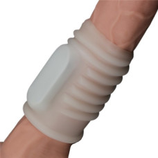 Рельефная вибронасадка на пенис Vibrating Spiral Knights Ring