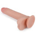 Реалистичный фаллоимитатор на присоске с мошонкой Dual-Layered Silicone Cock 18 см