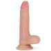 Реалистичный фаллоимитатор на присоске с мошонкой Dual-Layered Silicone Cock 18 см