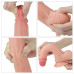Фаллоимитатор на присоске с мошонкой Dual-Layered Liquid Silicone Nature Cock 21 см