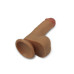 Фаллос на присоске с мошонкой Dual-layered Silicone Nature Cock 