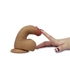 Фаллос на присоске с мошонкой Dual-layered Silicone Nature Cock 
