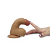 Фаллос на присоске с мошонкой Dual-layered Silicone Nature Cock 