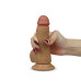 Фаллос на присоске с мошонкой Dual-layered Silicone Nature Cock 