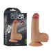 Фаллос на присоске с мошонкой Dual-layered Silicone Nature Cock 