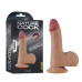 Фаллос на присоске с мошонкой Dual-layered Silicone Nature Cock 