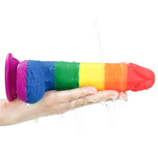 Радужный фаллоимитатор Prider Dildo 20 см
