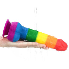 Радужный фаллоимитатор Prider Dildo 23 см