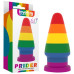 Радужная анальная пробка Prider Anal Plug 15 см