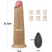 Реалистичный вибратор с ротацией Dual Layered Silicone Rotator 21 см