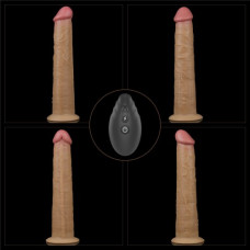 Реалистичный вибратор с ротацией Dual Layered Silicone Rotator 25 см