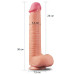 Фаллос-реалистик на присоске с мошонкой Nature Cock Dual Layered 30 см