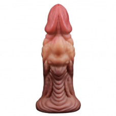Широкий фаллос с ярко выраженным рельефом и большой головкой Lovetoy Silicone Cock 18 см