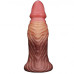 Широкий фаллос с ярко выраженным рельефом и большой головкой Lovetoy Silicone Cock 18 см