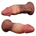 Широкий фаллос с ярко выраженным рельефом и большой головкой Lovetoy Silicone Cock 18 см
