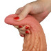 Фаллос-язычок с рельефным стволом Lovetoy Nature Cock Tongue 25 см
