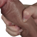 Реалистичный фаллос-мулат с большой мошонкой Lovetoy Silicone Cock 27 см