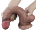 Реалистичный фаллос-мулат с мошонкой Lovetoy Silicone Cock 27 см