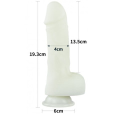 Светящийся в темноте фаллос на присоске Lumino Play Dildo 19 см