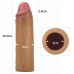 Удлиняющая насадка на пенис Revolutionary Silicone Nature Extender мулат + 4 см