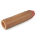 Удлиняющая насадка на пенис Revolutionary Silicone Nature Extender мулат + 4 см