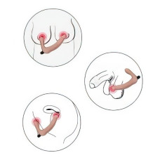 Безремневой реалистичный вибрострапон Rechargeable Ijoy Strapless Strap on 21 см