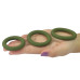 Набор эрекционных колец Power Plus Soft Silicone Snug Ring зеленого цвета