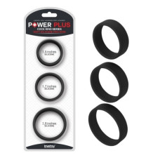 Набор из 3 плоских эрекционных колец Power Plus Soft Silicone Pro Ring